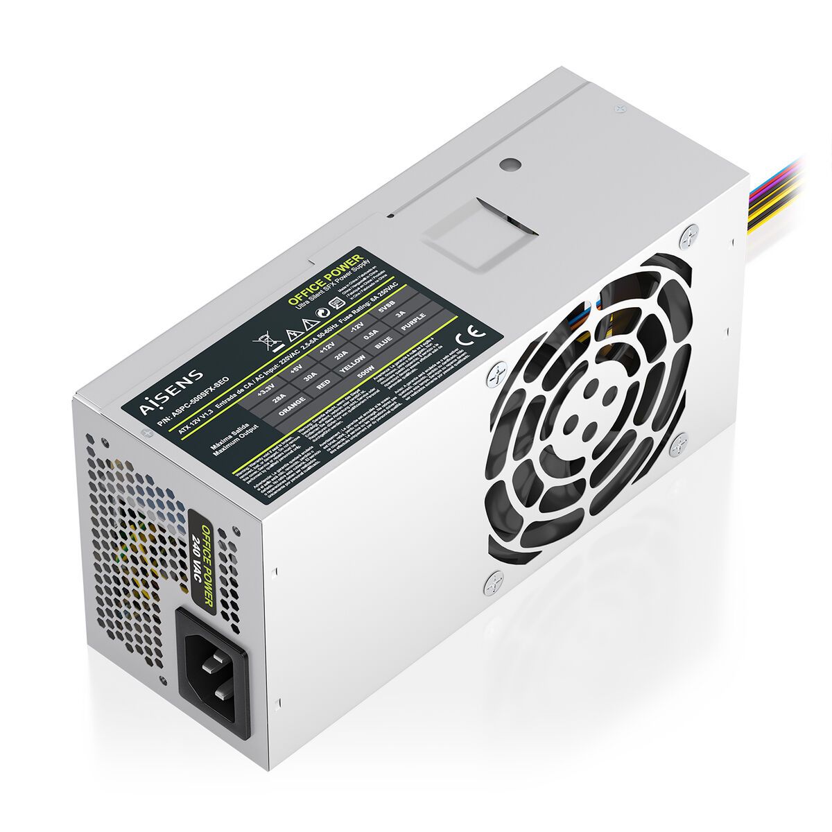 Fuente de Alimentación Aisens ASPC-500TFX-SEO 500 W 50 W