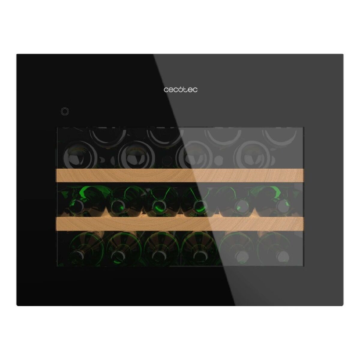 Cecotec Vinoteca integrable 28 botellas BI 28000 Touch Black, compresor, display LED, negro