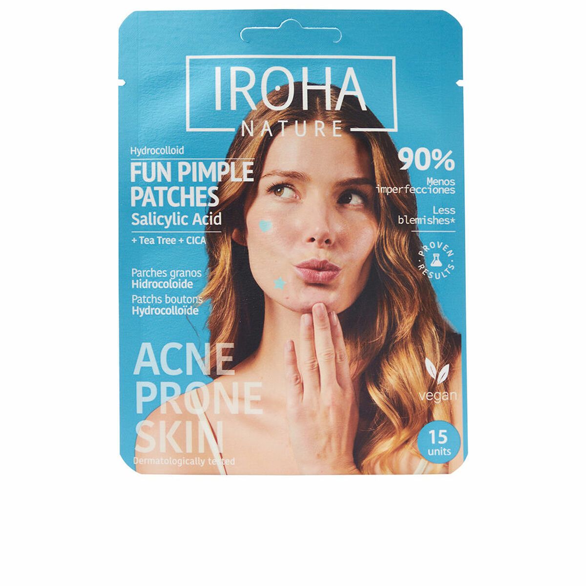 Parches faciales Iroha FUN SOS GRANOS 15 Unidades