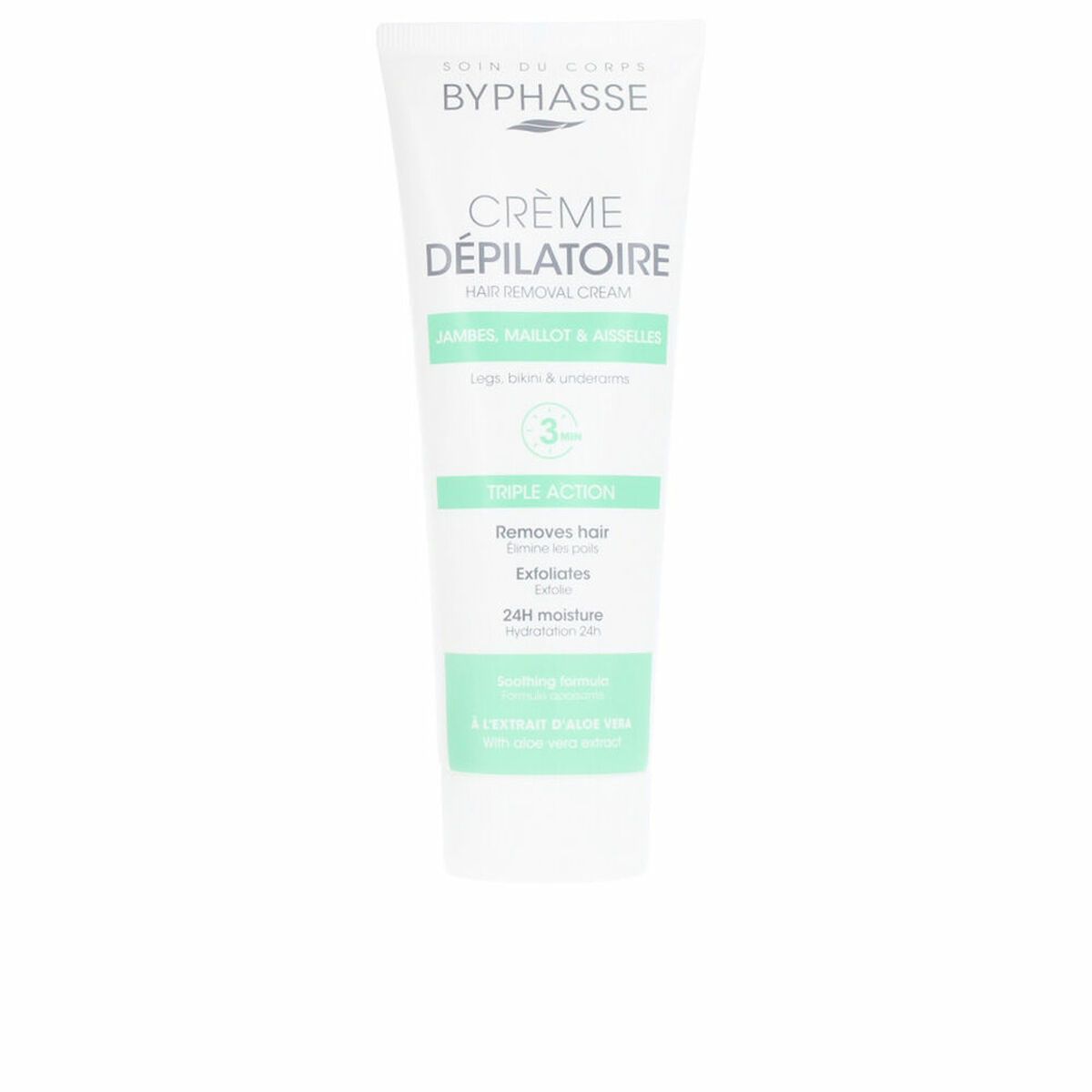 Crema Depilatoria Corporal Byphasse Aloe Vera 125 ml