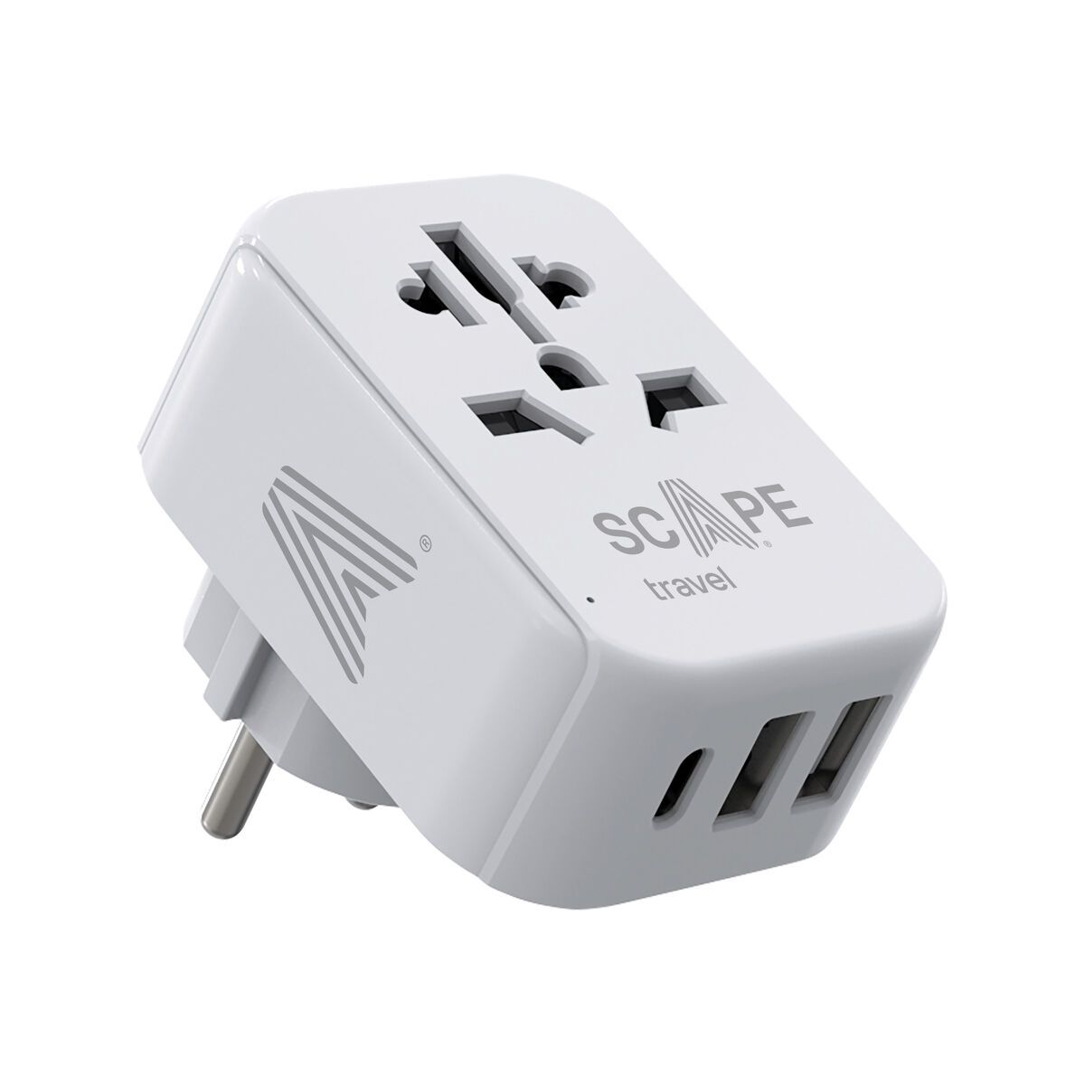 Ladrón de enchufe Scape Travel 830C-DE Plástico