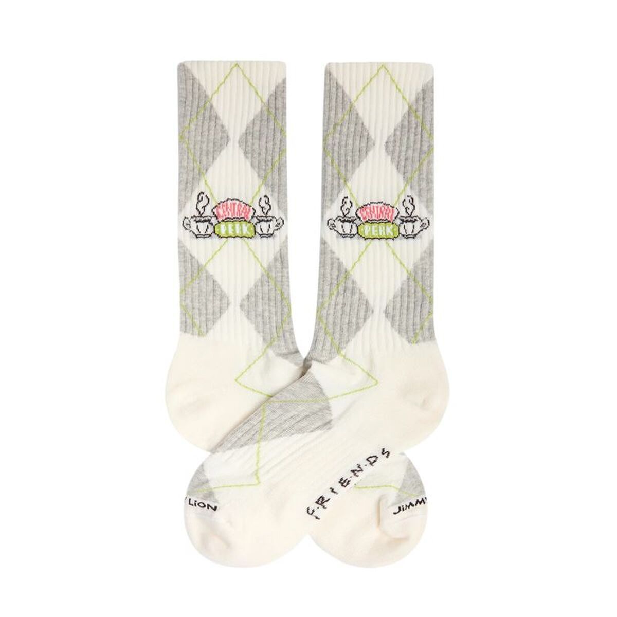 Calcetines Deportivos Jimmy Lion Athletic Friends Central Perk Blanco