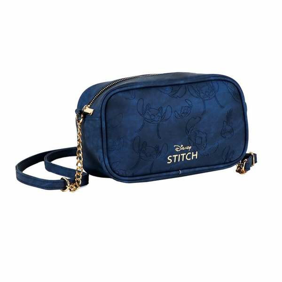Bolso Bandolera Stitch Azul 12,5 x 21,5 x 8 cm