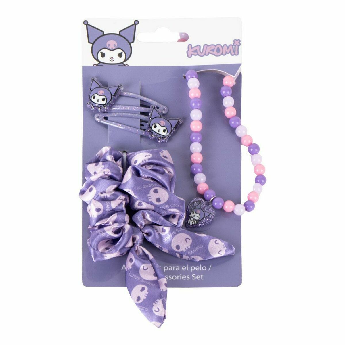 Accesorios para el Pelo Hello Kitty Morado 4 Piezas