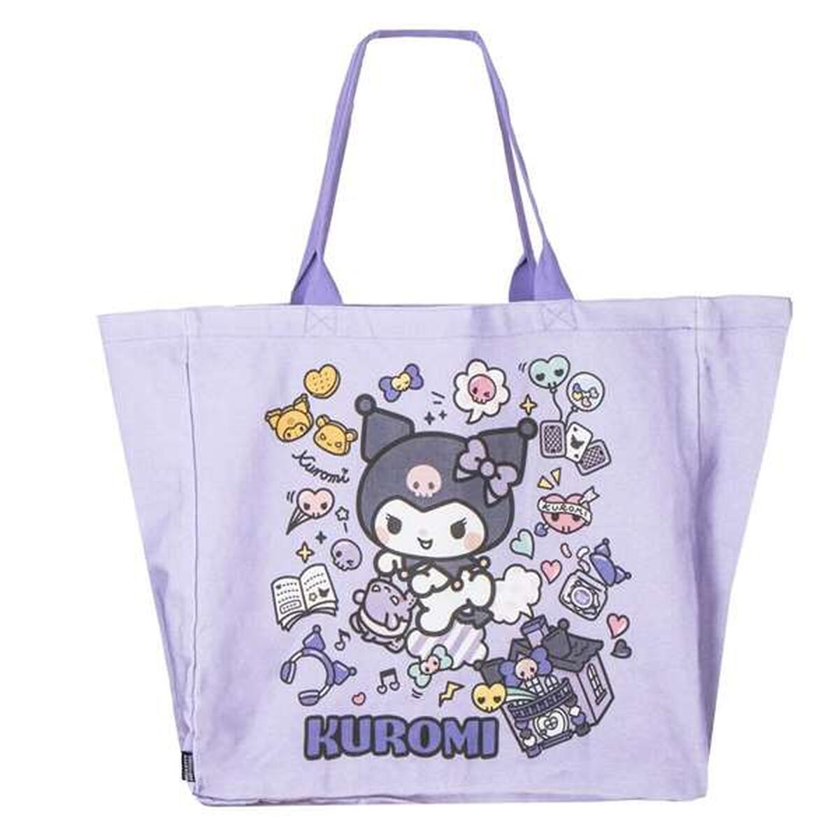 Bolsa de Compras Hello Kitty Kuromi Lila 48 x 43 x 17 cm