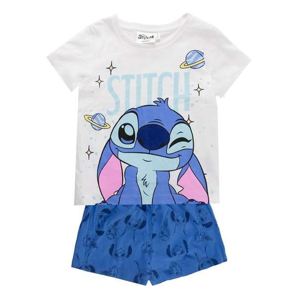 Pijama Infantil Stitch Blanco