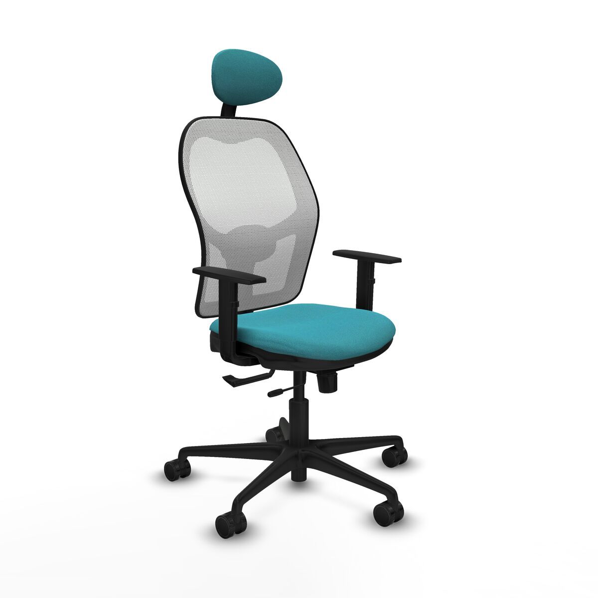 Silla de Oficina con Cabecero Jorquera Piqueras y Crespo 1D036N1 Turquesa