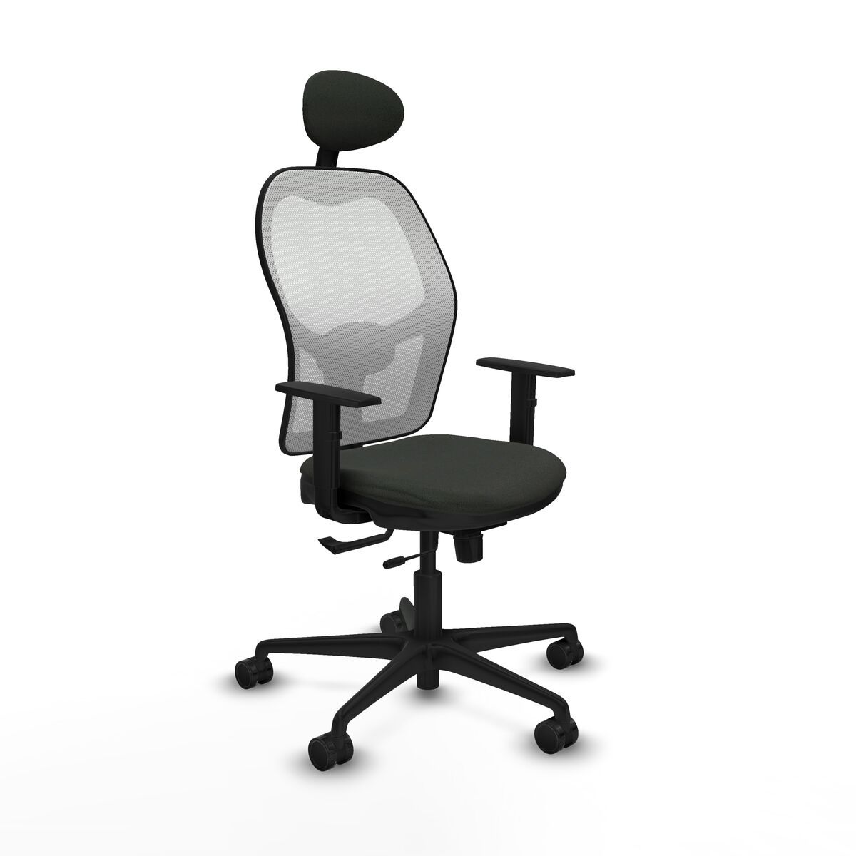 Silla de Oficina con Cabecero Jorquera Piqueras y Crespo 1D036N1 Negro