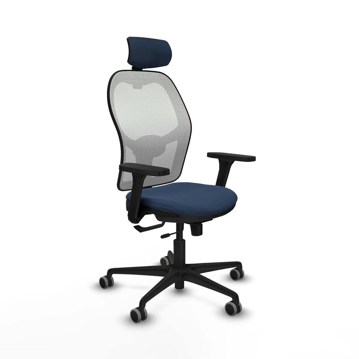 Silla de Oficina con Cabecero Jorquera Piqueras y Crespo 3D036G2 Azul marino