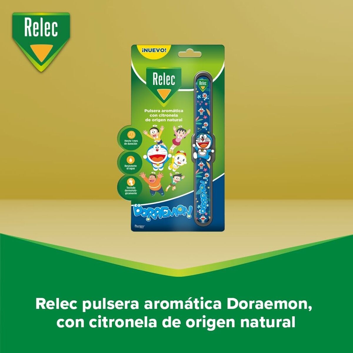 Pulsera Antimosquitos de Citronela Relec Doraemon