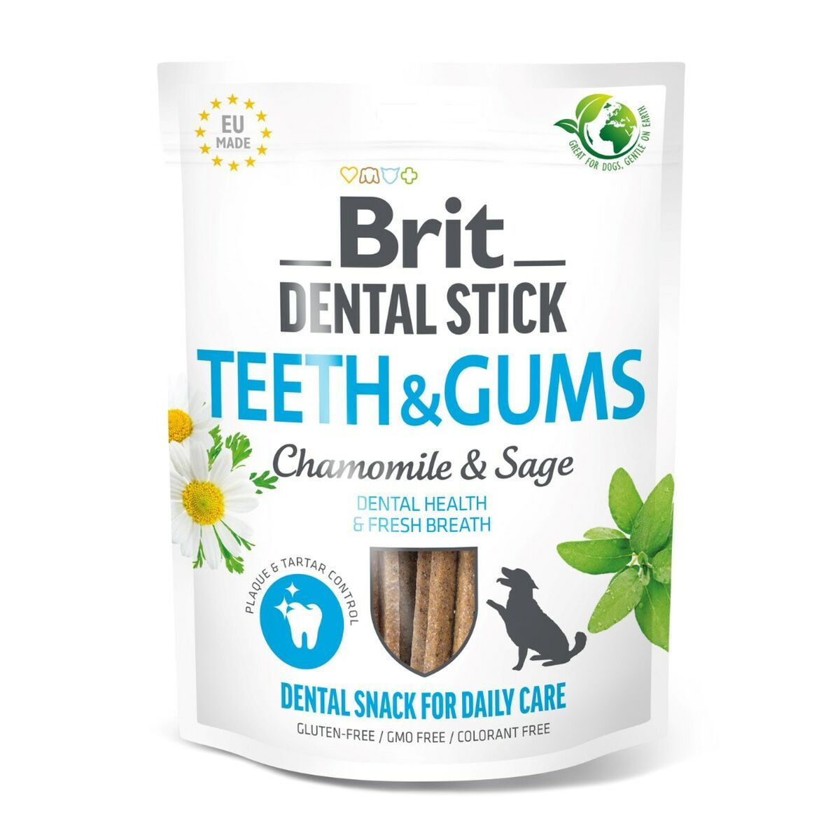Snack para Perros Brit Dental Stick Teeth & Gums Cahmomile