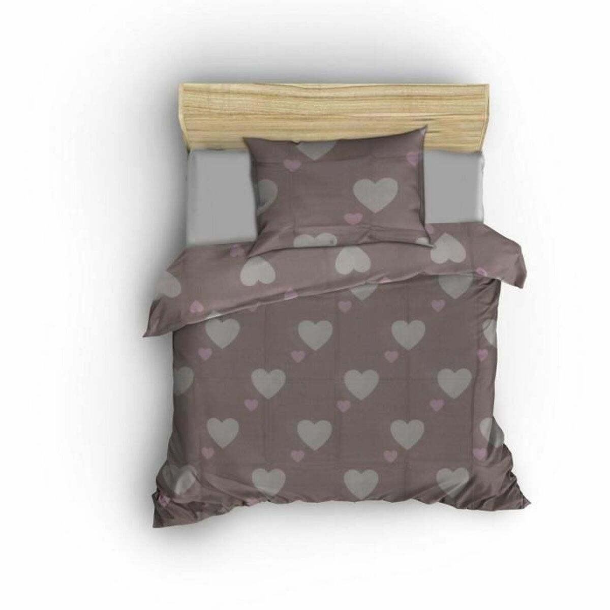 Juego de funda nórdica Rosa Cama de 200 3 Piezas