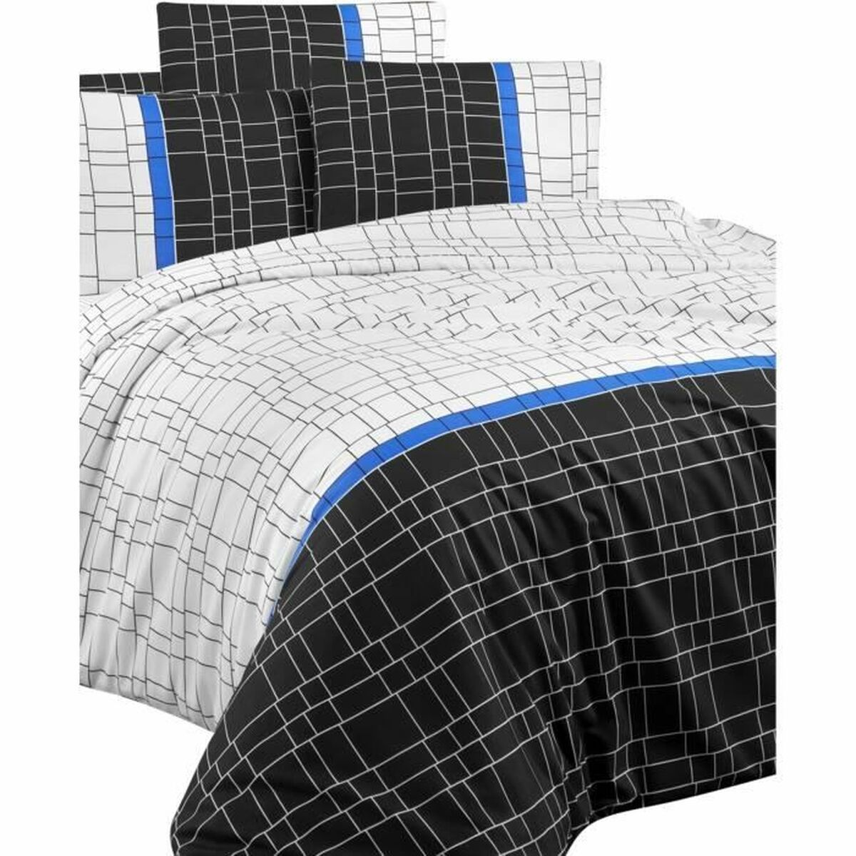 Juego de funda nórdica Blanco Cama de 200 3 Piezas