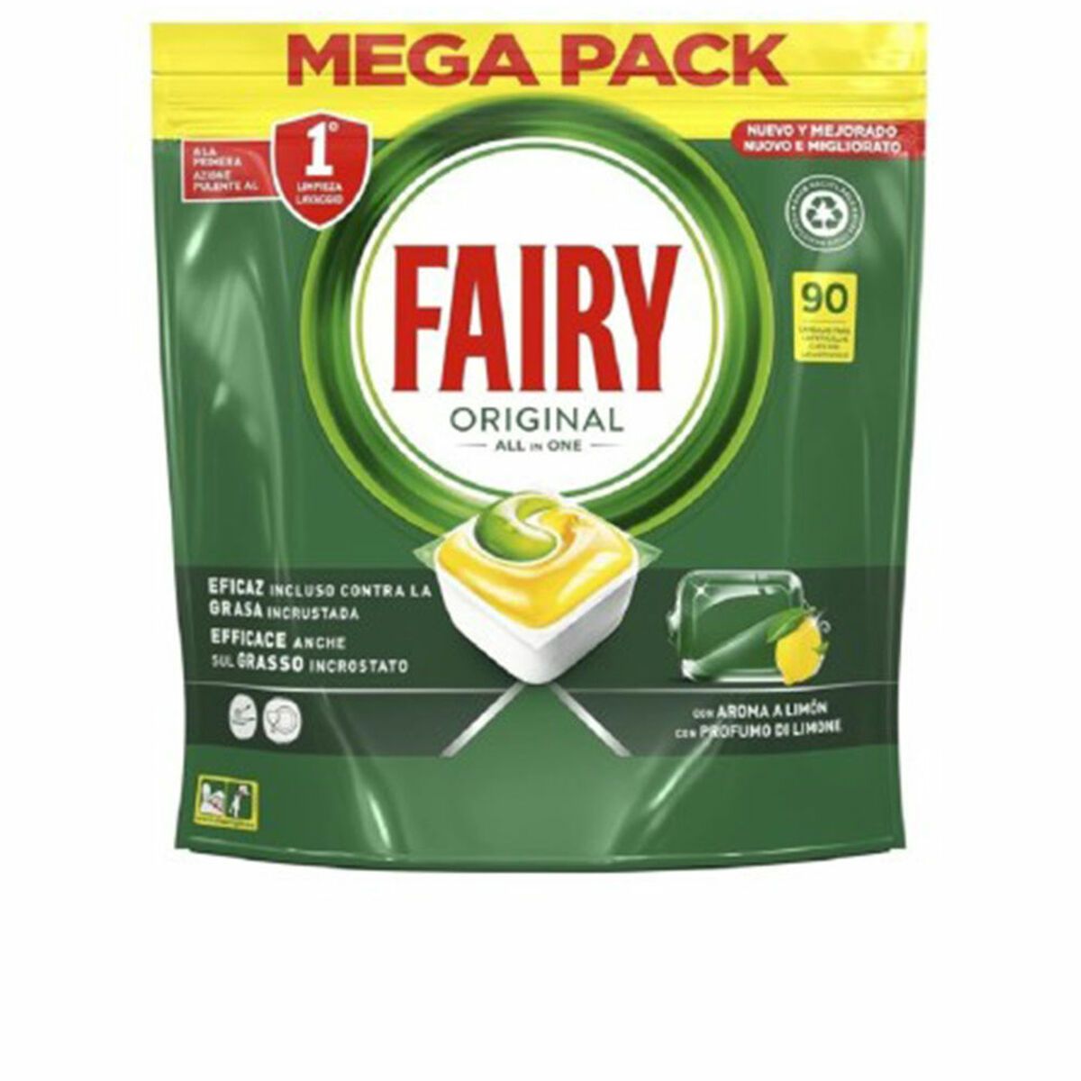 Pastillas para Lavavajillas Fairy Original 90 Cápsulas