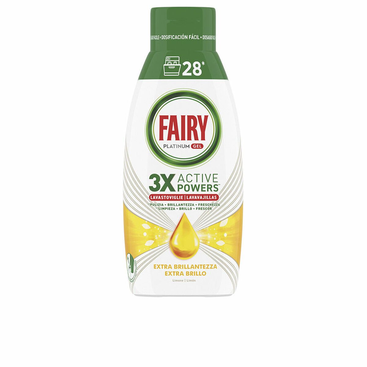 Gel Lavavajillas Fairy PLATINUM 28 lavados