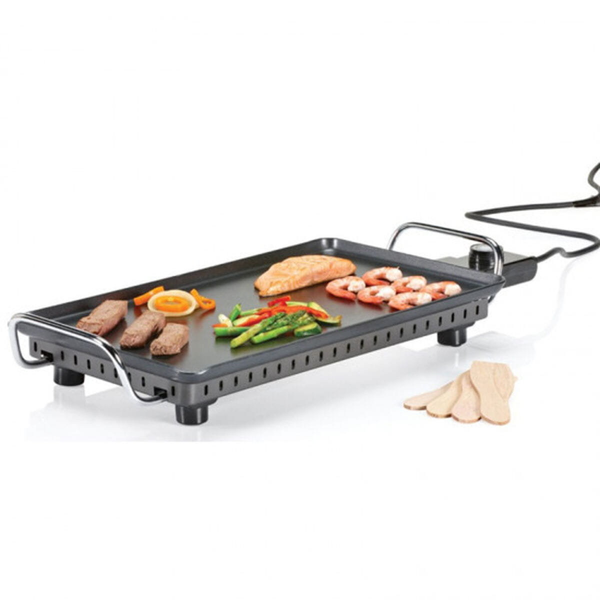 Plancha Asadora Lisa Princess 01.102240.01.005 2500 W Negro