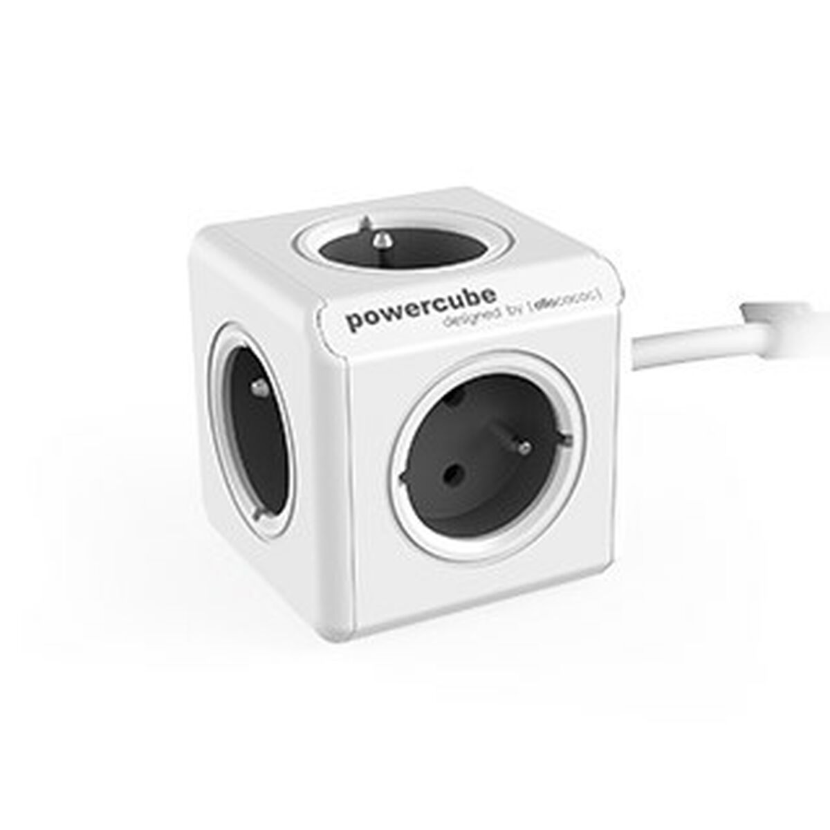 Regleta Enchufes Cubo Allocacoc PowerCube Extended Type E Blanco Gris (1,5 m)