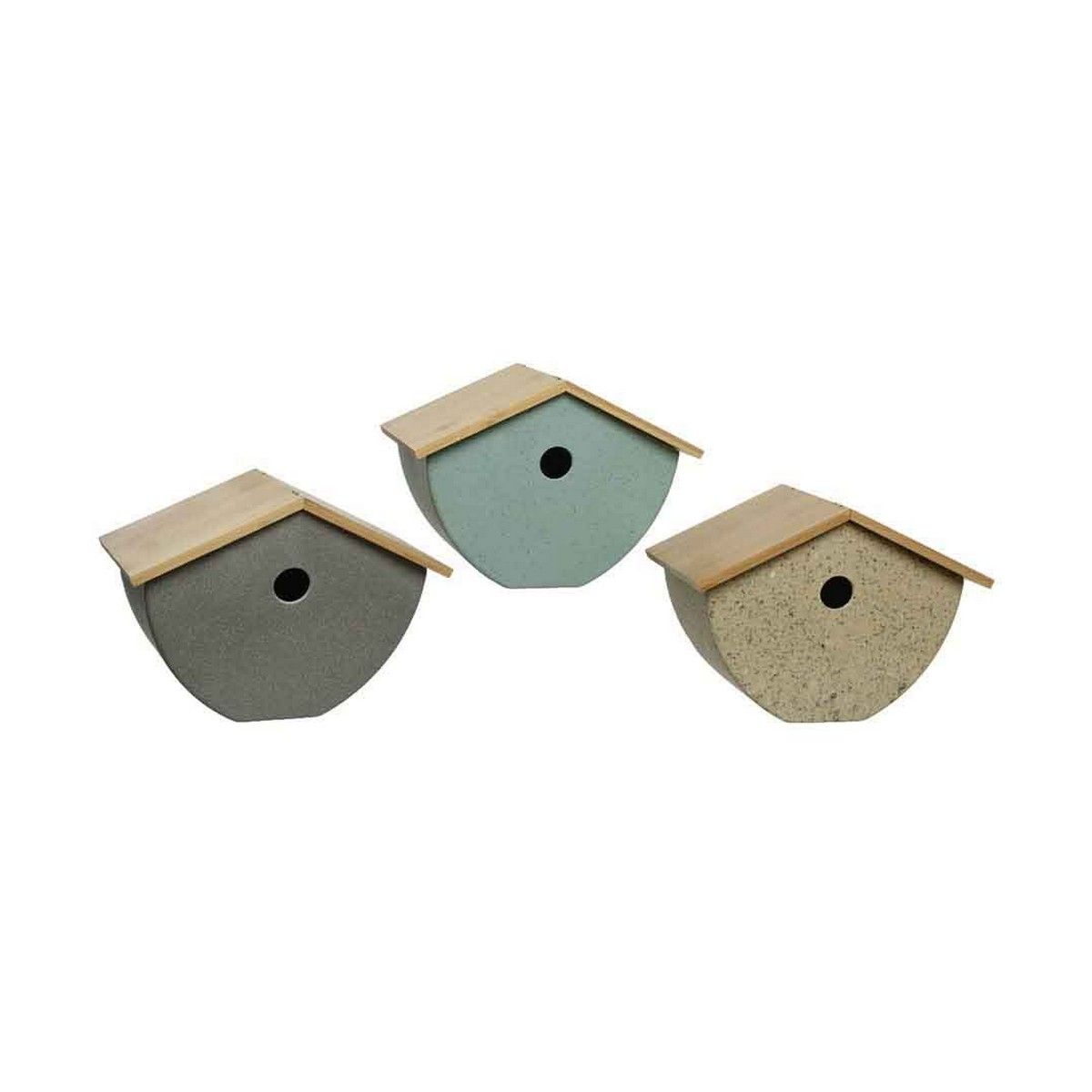 Casa Pájaro Decoris Madera 13,5 x 12 x 17,3 cm
