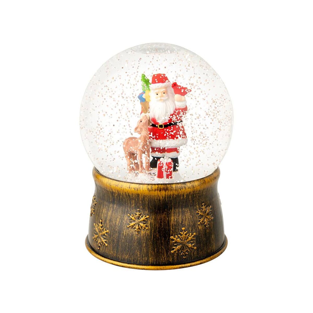 Bola de Nieve de Papá Noel Lumineo Multicolor Ø13 x 17,5 cm