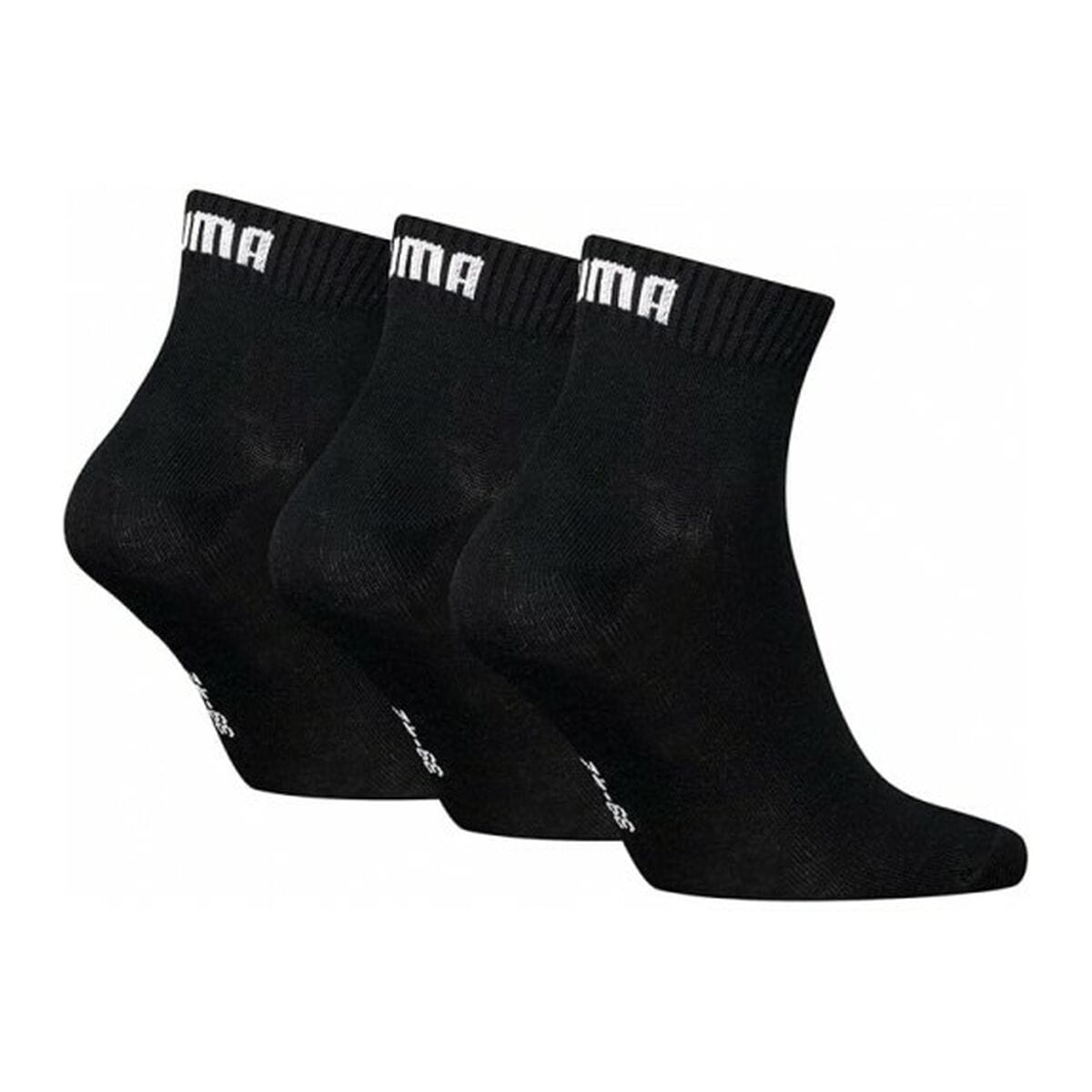 Calcetines Deportivos Puma QUARTER PLAIN 3P 701230337 200 Negro 3 pares