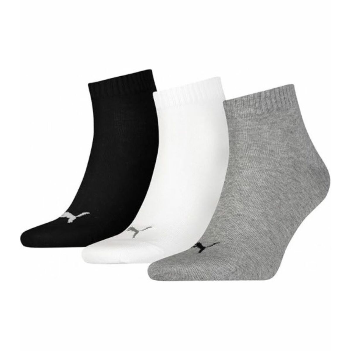Calcetines Deportivos Puma QUARTER PLAIN 3P 701230337 882 Gris 3 pares