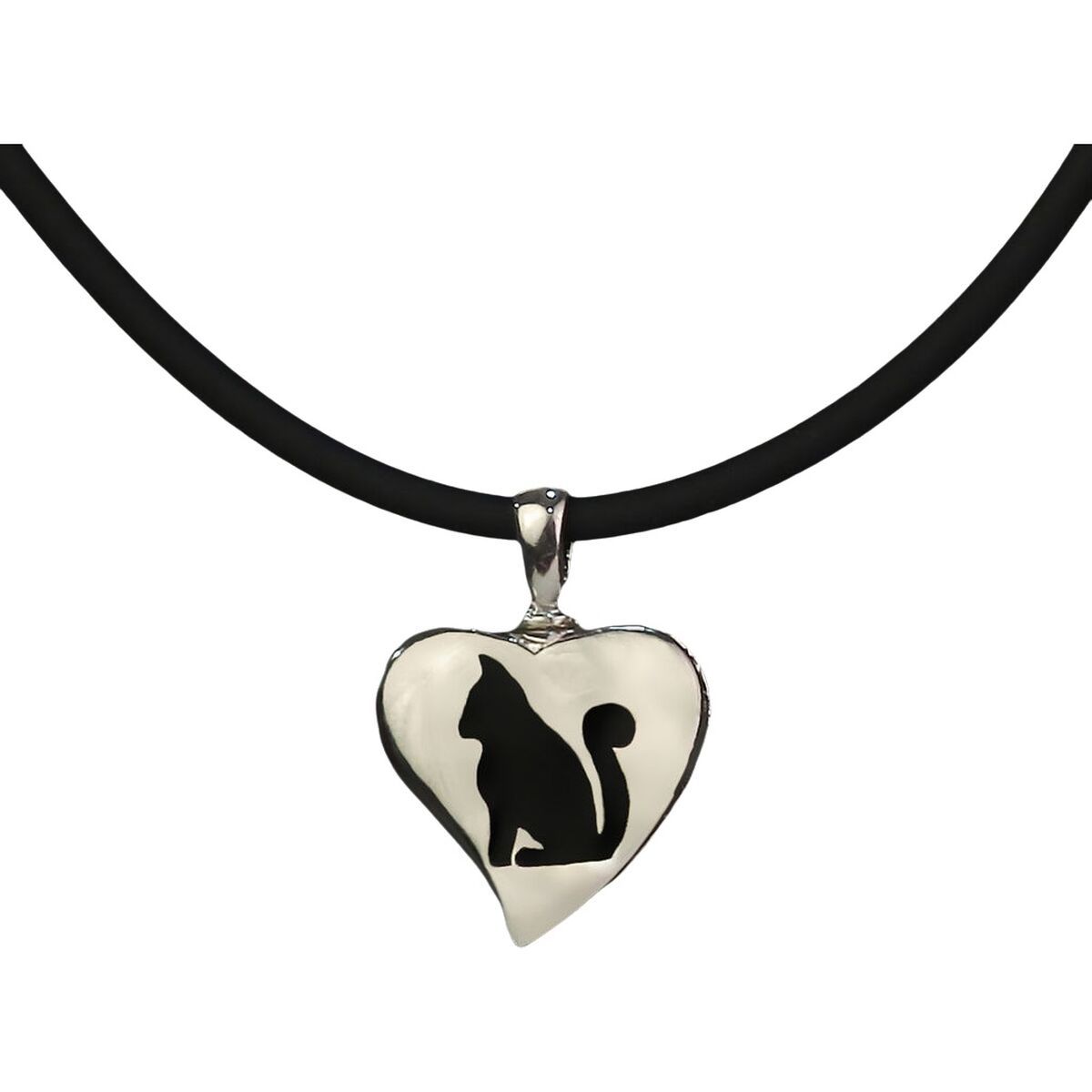 Colgante Mujer Pet Zen 15 X 16 MM Negro Plateado