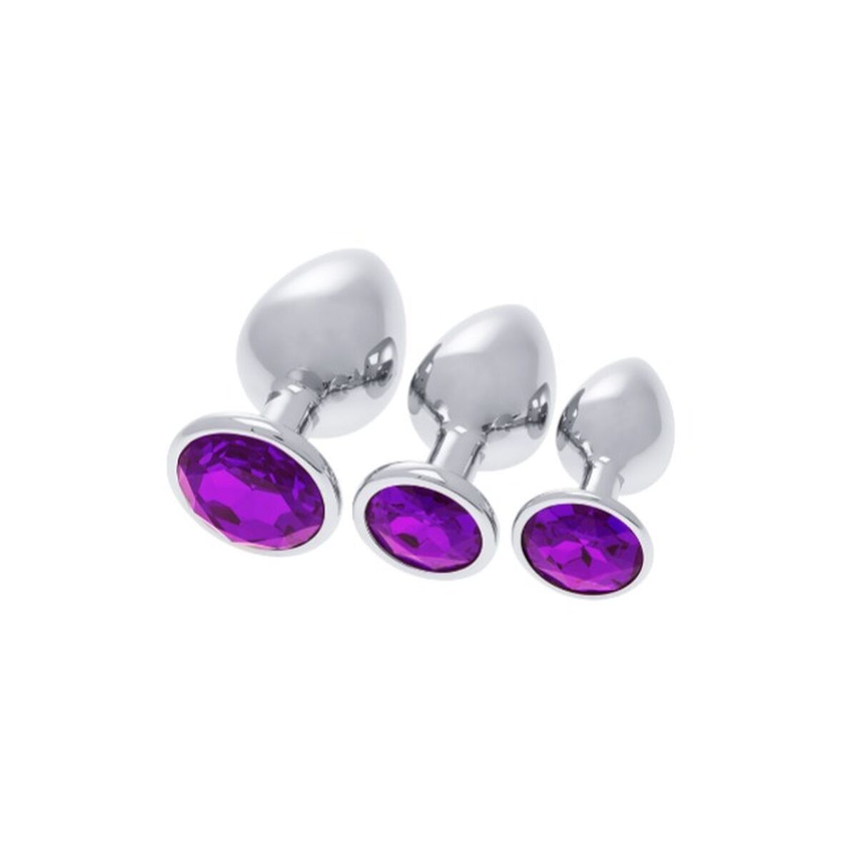 Plug Anal S Pleasures Plateado Lila