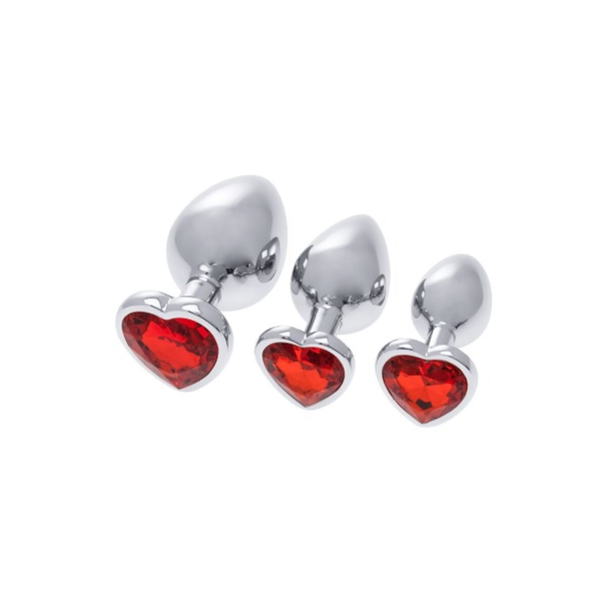 Plug Anal S Pleasures Rojo Plateado