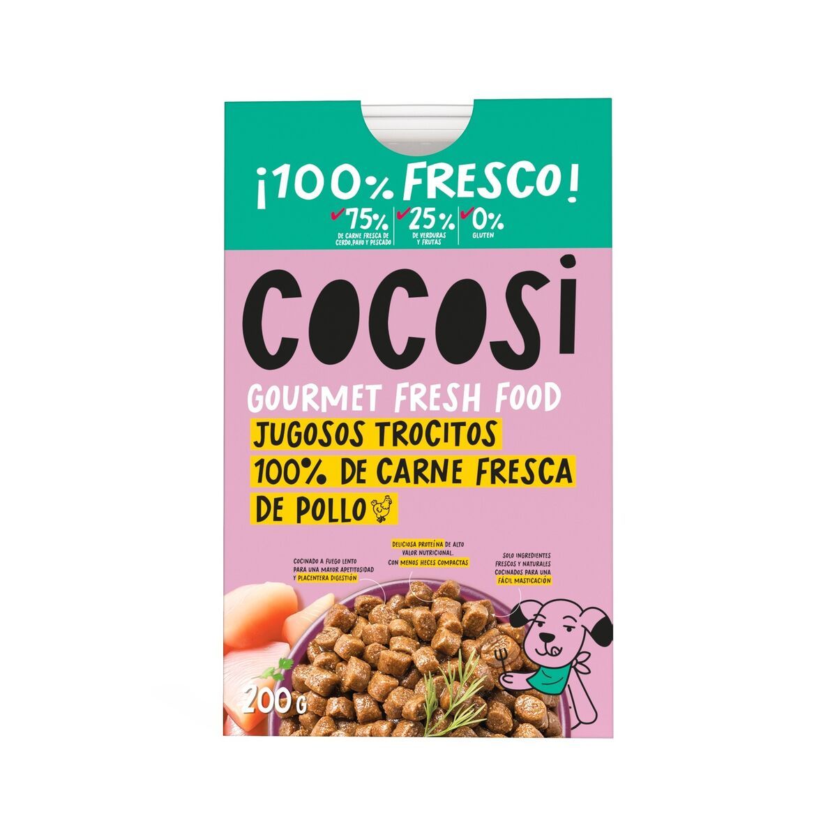 Comida húmeda Cocosi Pollo 200 g 8 Unidades