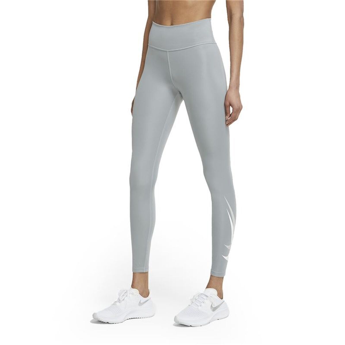 Mallas Deportivas de Mujer Nike Dri-FIT Swoosh Gris
