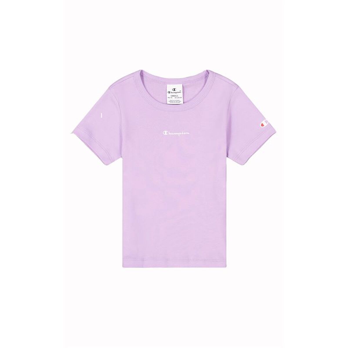 Camiseta de Manga Corta Infantil Champion Champion Crewneck Lavanda