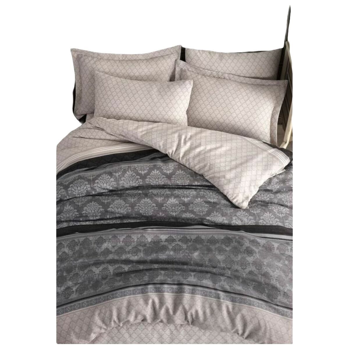 Juego de funda nórdica Gris Cama de 200 3 Piezas