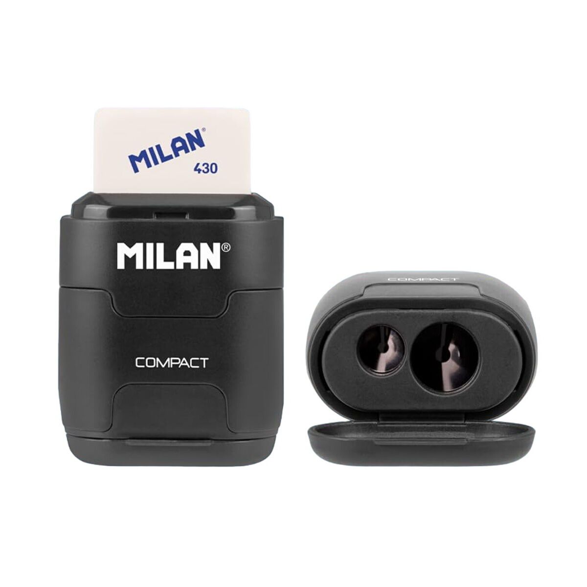 Sacapuntas Milan compactserie especial shadow Negro Caucho