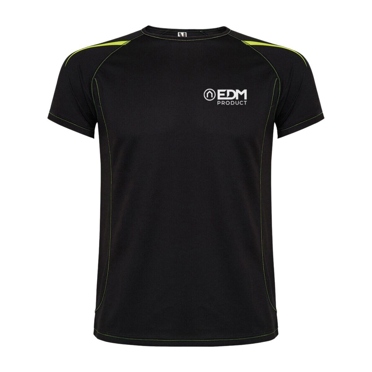 Camiseta de Manga Corta Hombre EDM Negro