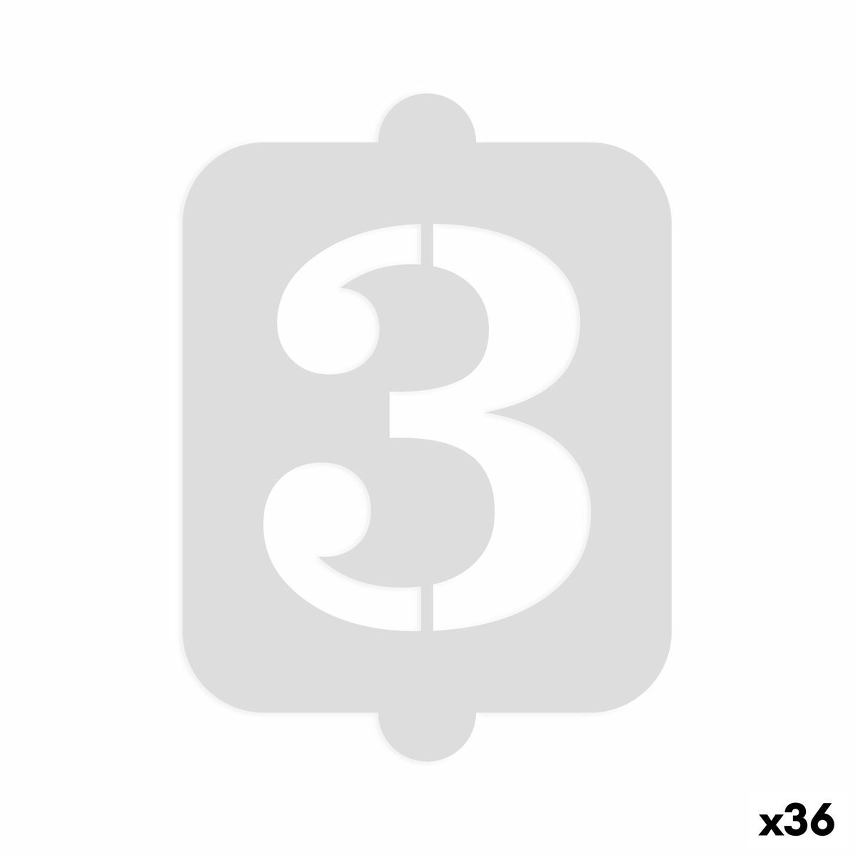 Plantilla para tartas Algon Número 3 36 Unidades