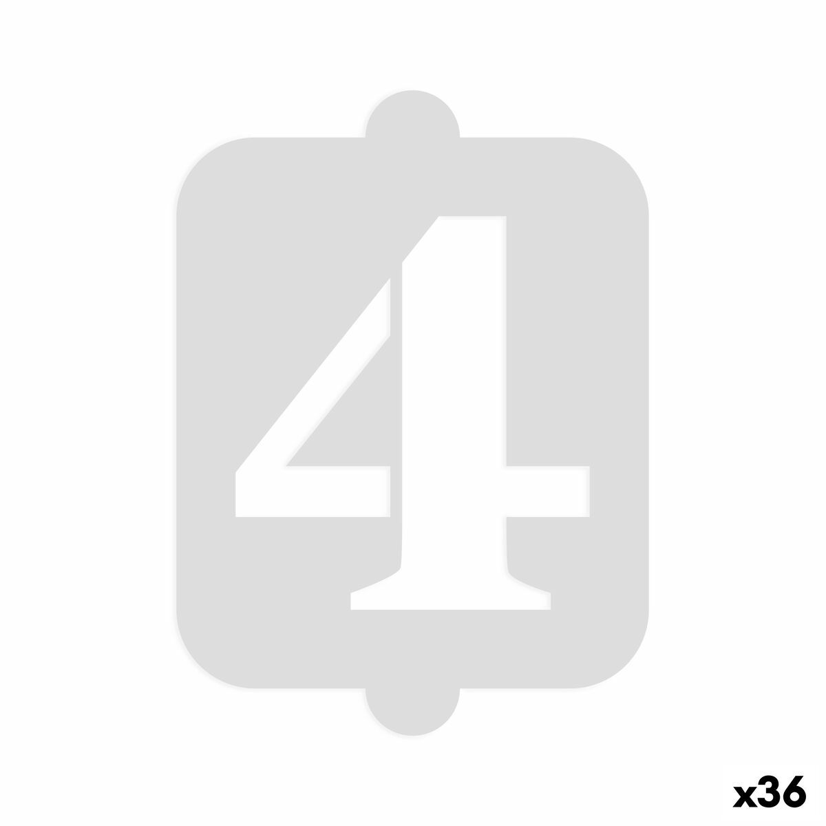 Plantilla para tartas Algon Número 4 36 Unidades