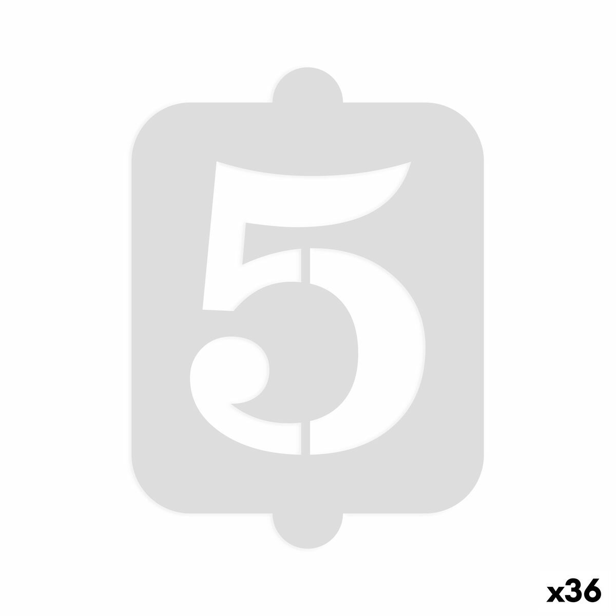 Plantilla para tartas Algon Número 5 36 Unidades