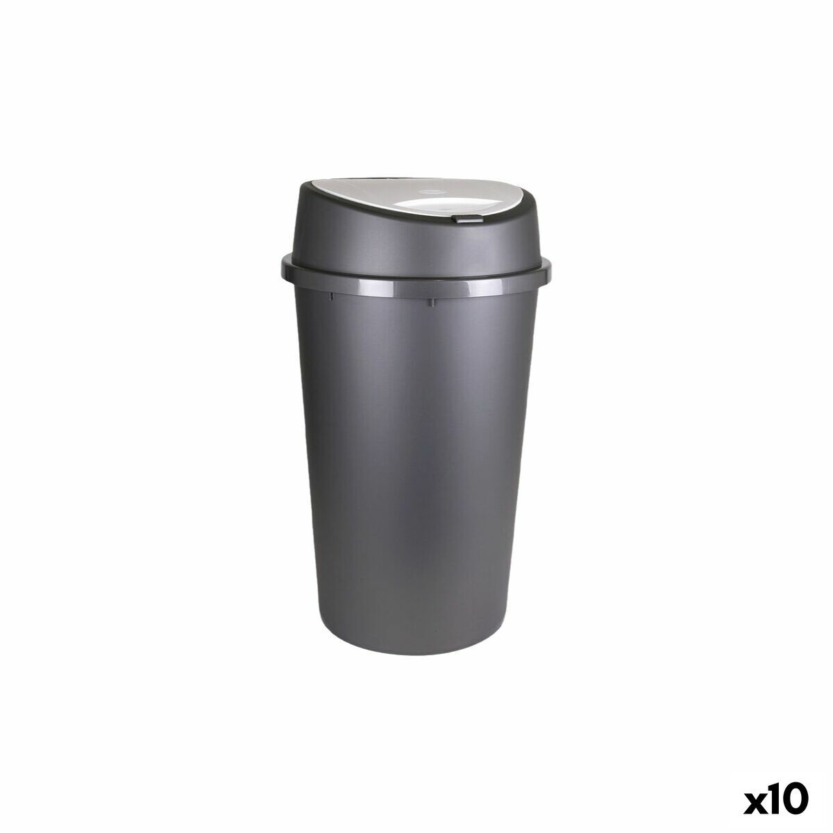 Cubo de basura Tontarelli Bingo Grafito 45 L (10 Unidades)