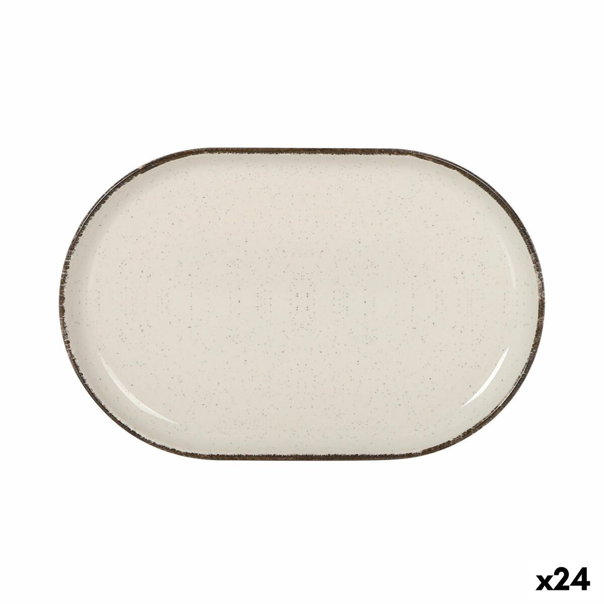 Fuente de Cocina La Mediterránea Anllo Ovalado 20 x 13 x 2 cm (24 Unidades)
