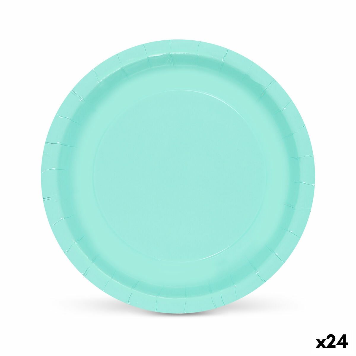 Set de Platos Algon Aguamarina 20 cm 10 Piezas (24 Unidades)