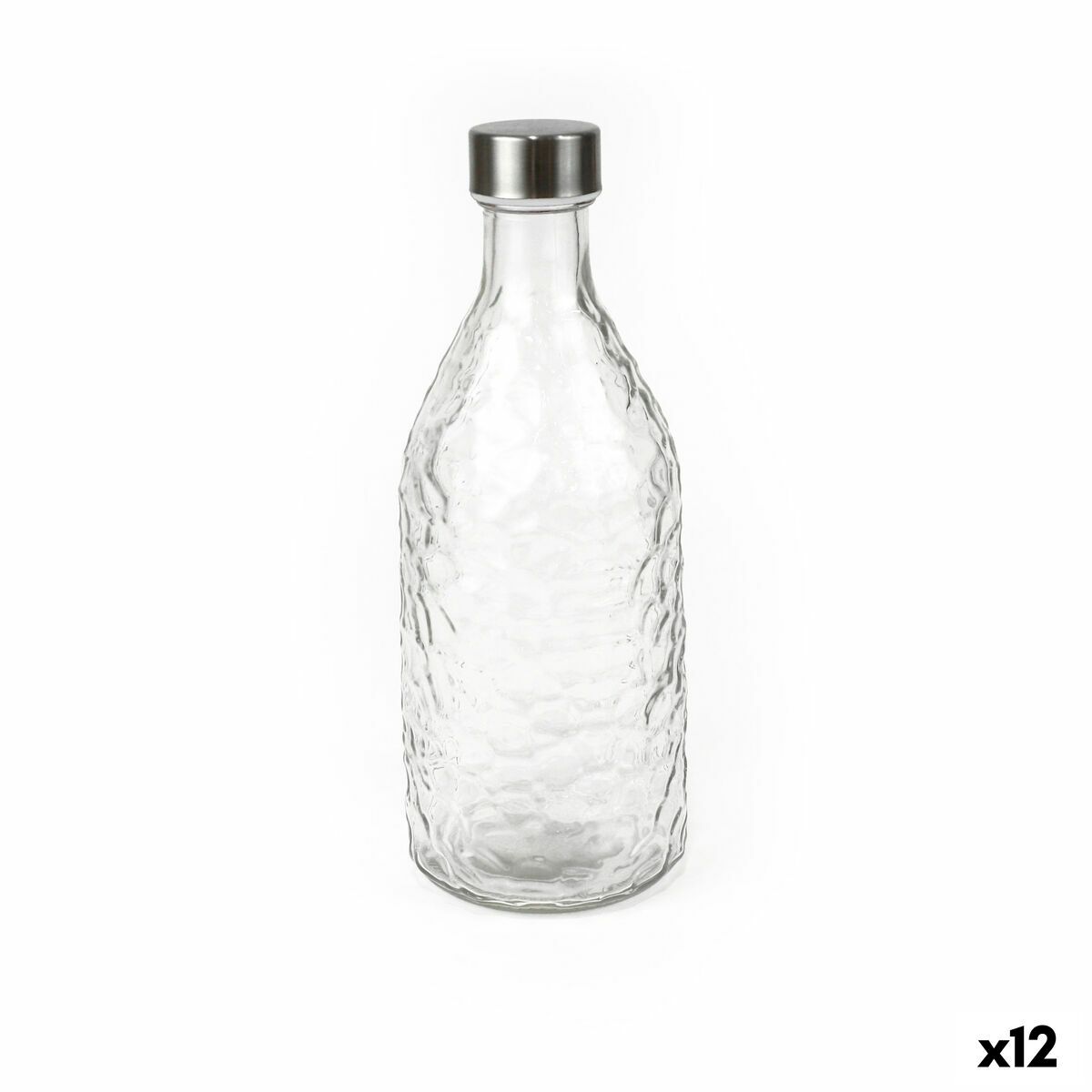 Botella de Cristal La Mediterránea Metal Vidrio 1 L (12 Unidades)