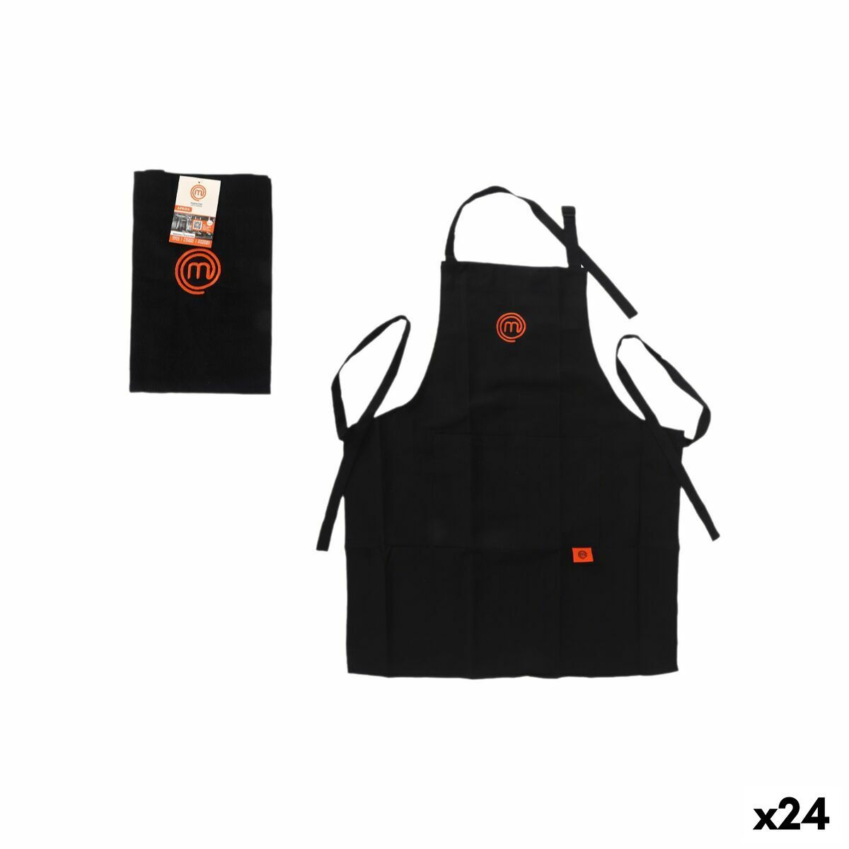 Delantal con Bolsillo MasterChef 70 x 81 cm (24 Unidades)