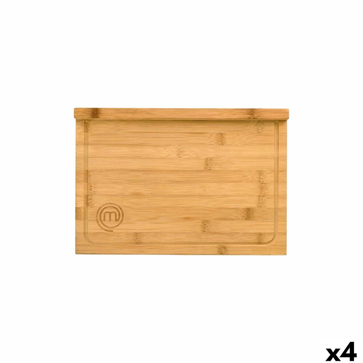 Tabla de cortar MasterChef ENCIMERA 38,5 x 26,5 x 1,5 cm + 2 cm (4 Unidades)