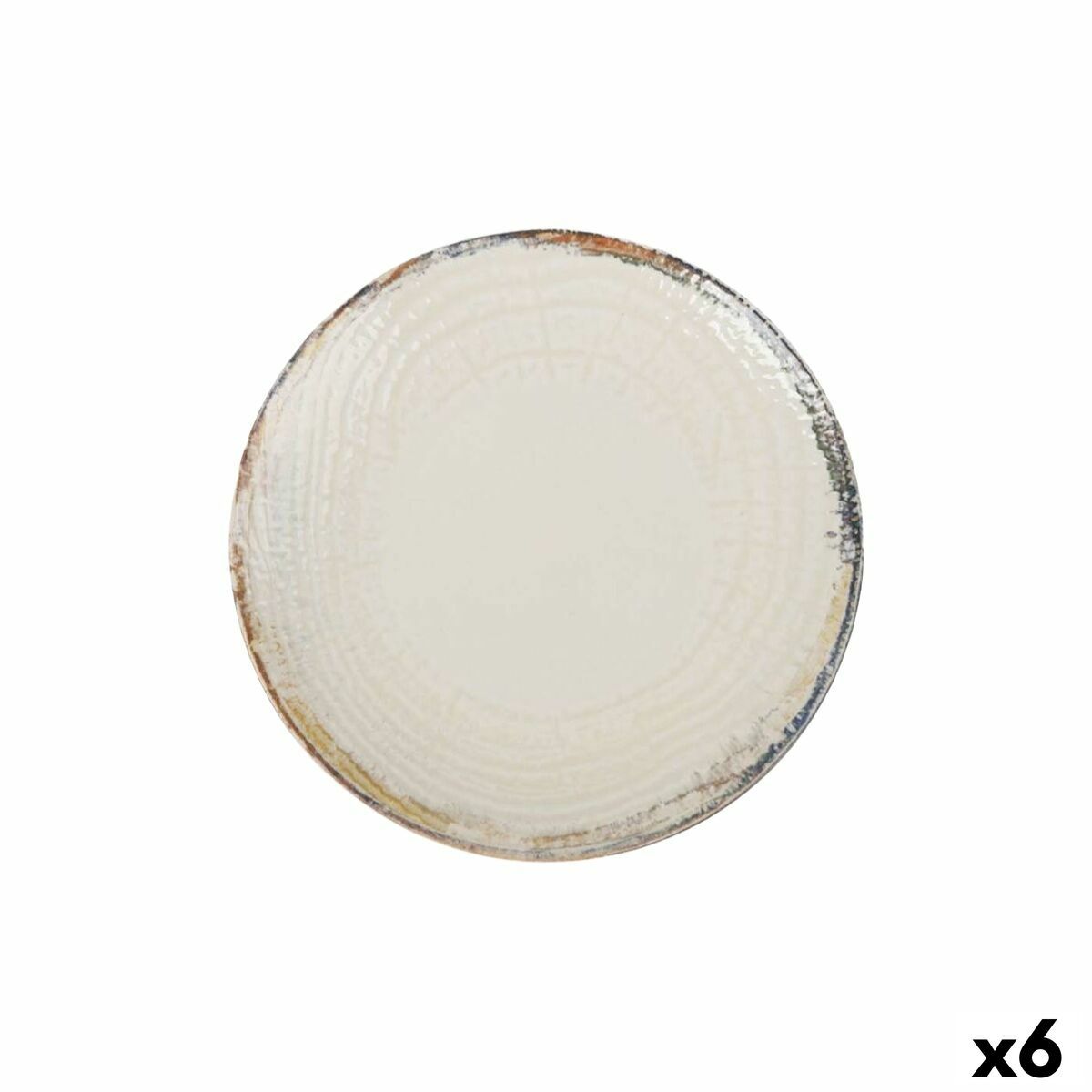Plato Llano La Mediterránea Albus Ø 26 cm (6 Unidades)