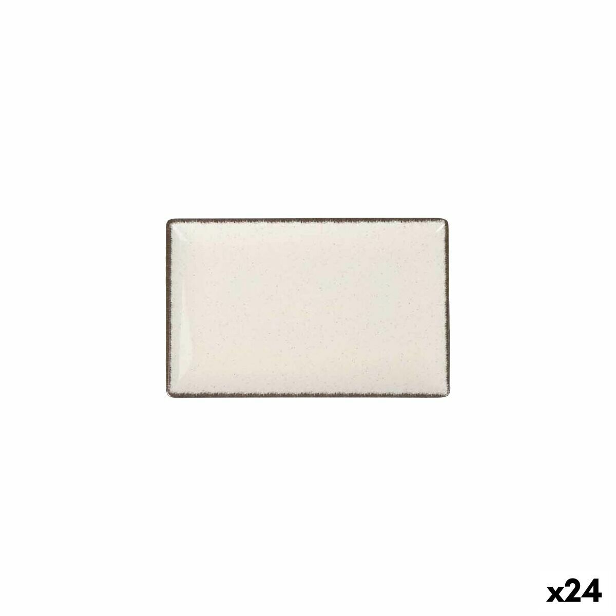 Fuente de Cocina La Mediterránea Anllo Rectangular 20 x 13 x 2 cm (24 Unidades)