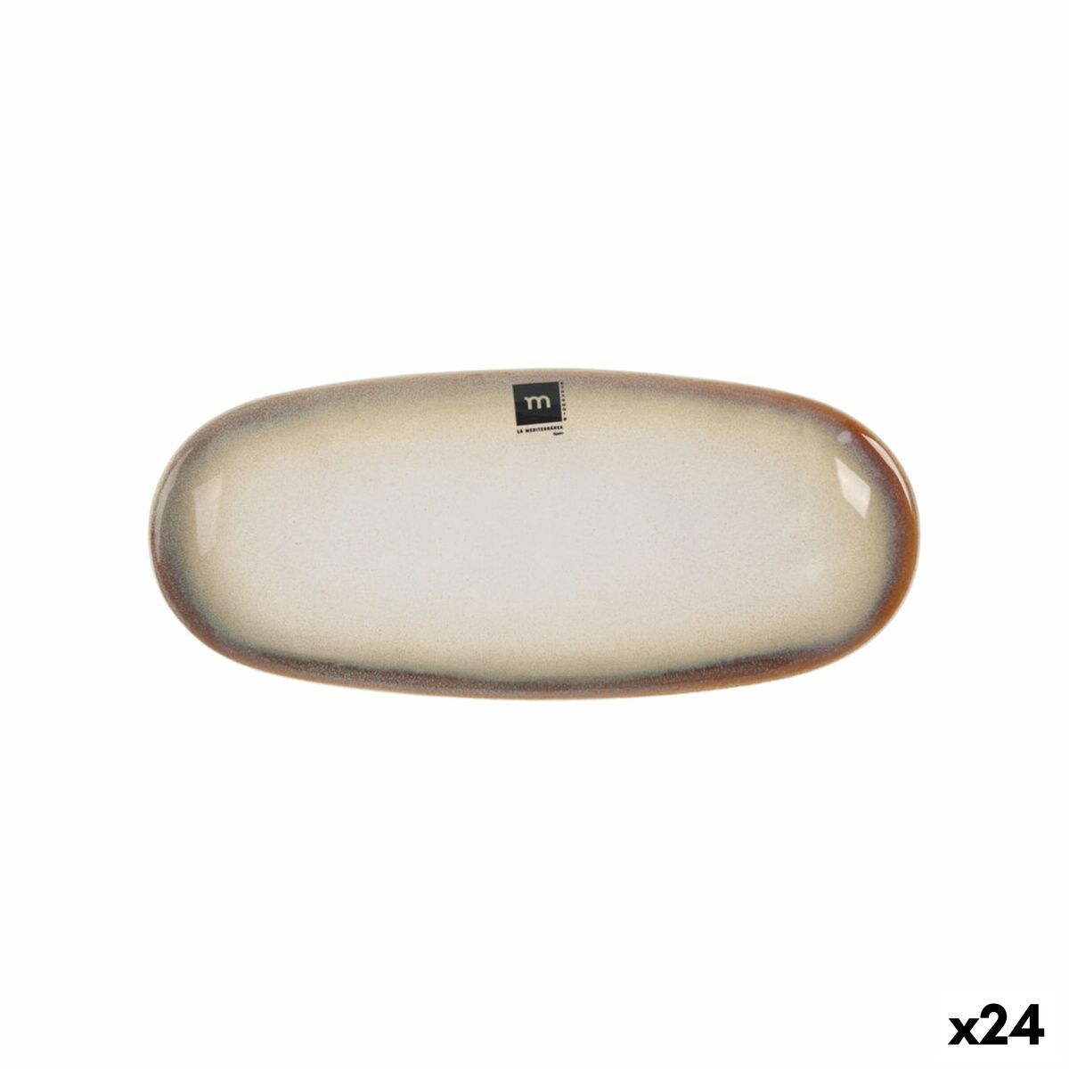 Fuente de Cocina La Mediterránea Fustam Ovalado 29,5 x 12,7 x 2,4 cm (24 Unidades)