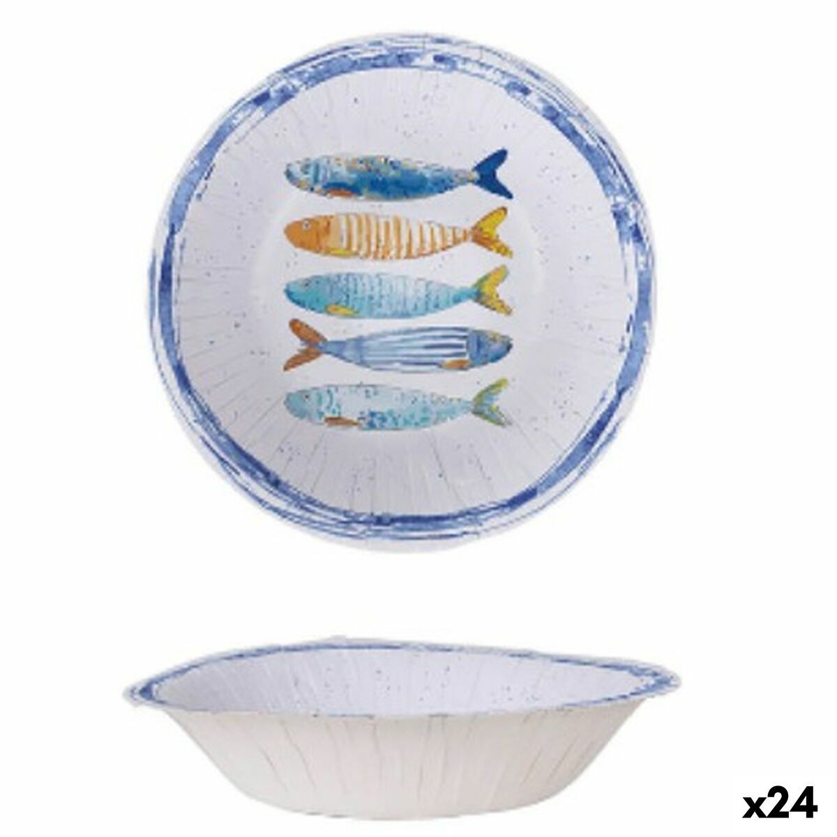 Set de Platos Inde 450 ml 6 Piezas (24 Unidades)