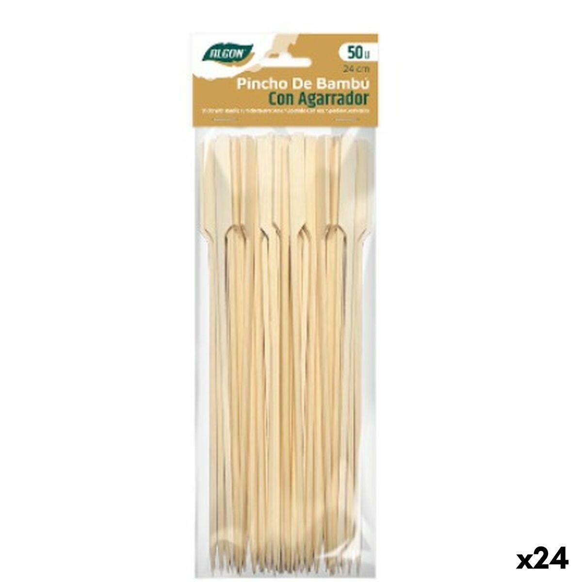 Palillos de Bambú Algon Bambú 50 Piezas (24 Unidades)
