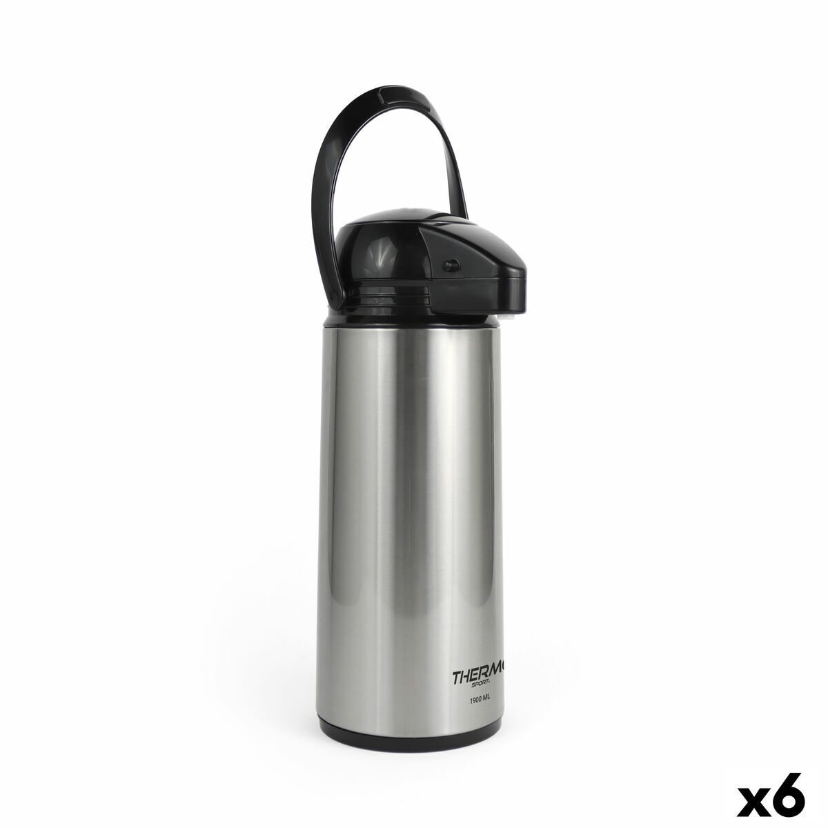 Jarra Termo ThermoSport Plateado 1,9 L (6 Unidades)