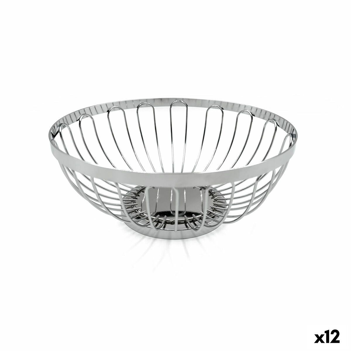 Panera My Bar Plateado Metal ø 20,5 x 8,5 cm (12 Unidades)